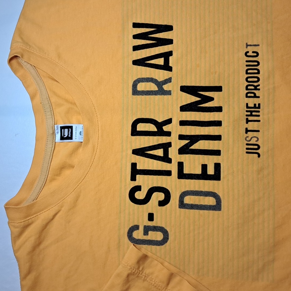 G-Star Raw, Size XL, Yellow , Printed, Short Sleeve T-shirt